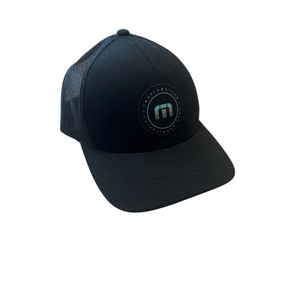 Travis Matthew SnapBack Hat Black Golf Yupoong Logo - Picture 1 of 5